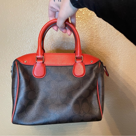 Coach Signature Handbag - Picture 2 of 8